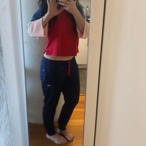 puma nylon track pants